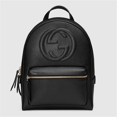 gucci black chain backpack